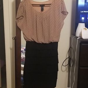 Pink and Black Dress